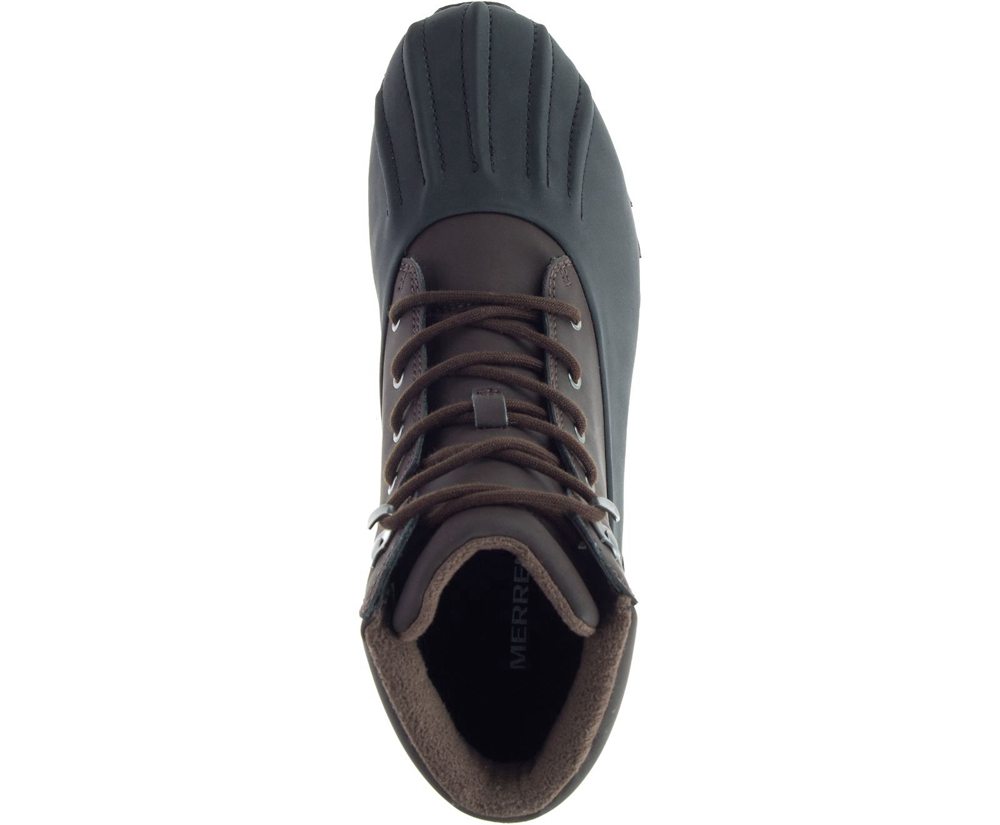 Botas Homem - Merrell Alpine Brevig Polar Waterproof - Marrom/Pretas - DFL583061